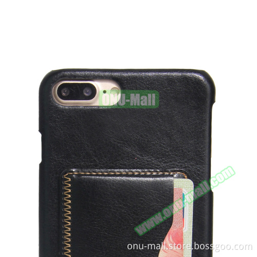 2017 Leather Case for iPhone 7Plus, for iPhone 7 Plus Case with Card Slot and Holder